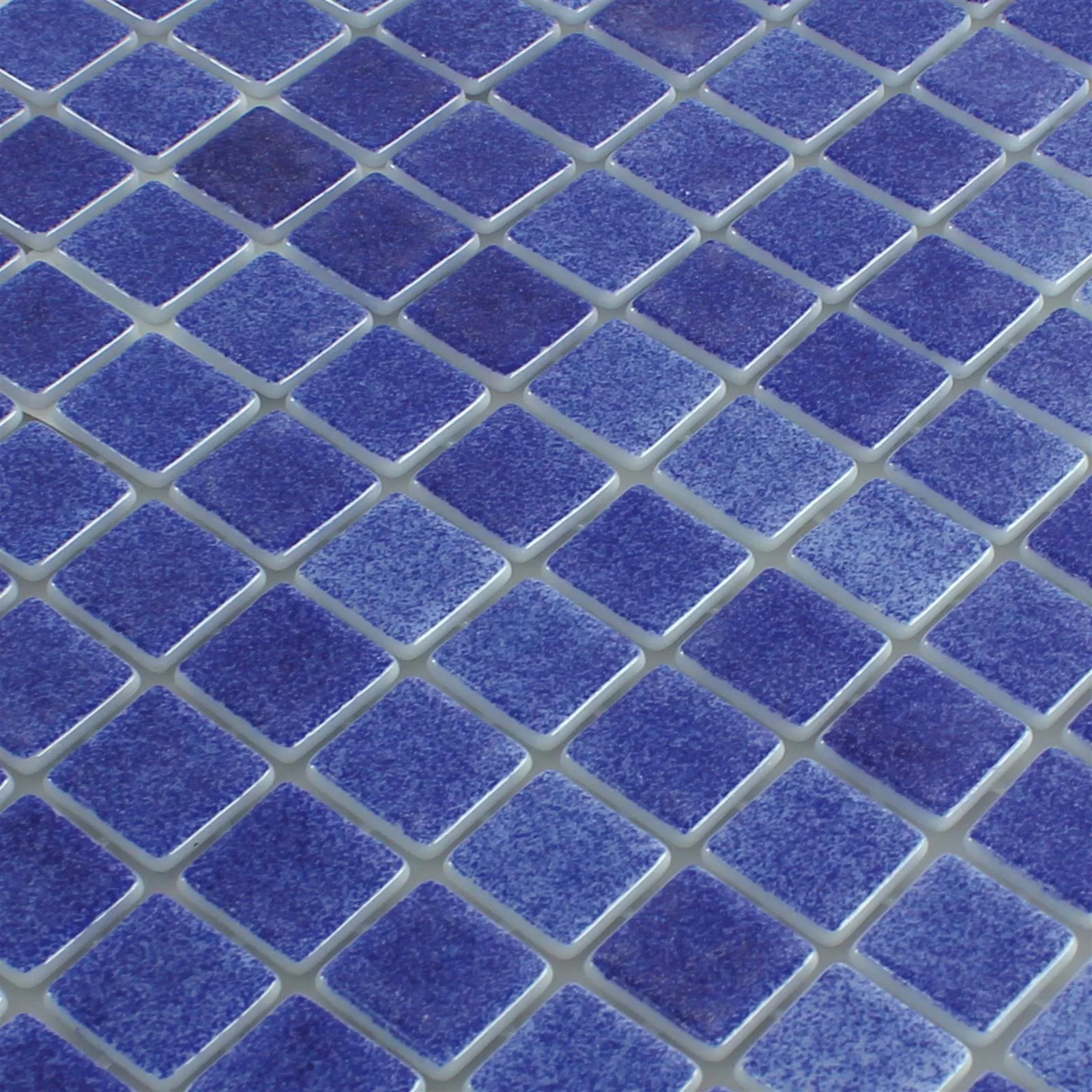 Glas Simbassäng Mosaik Lagune R11C Mörkblå