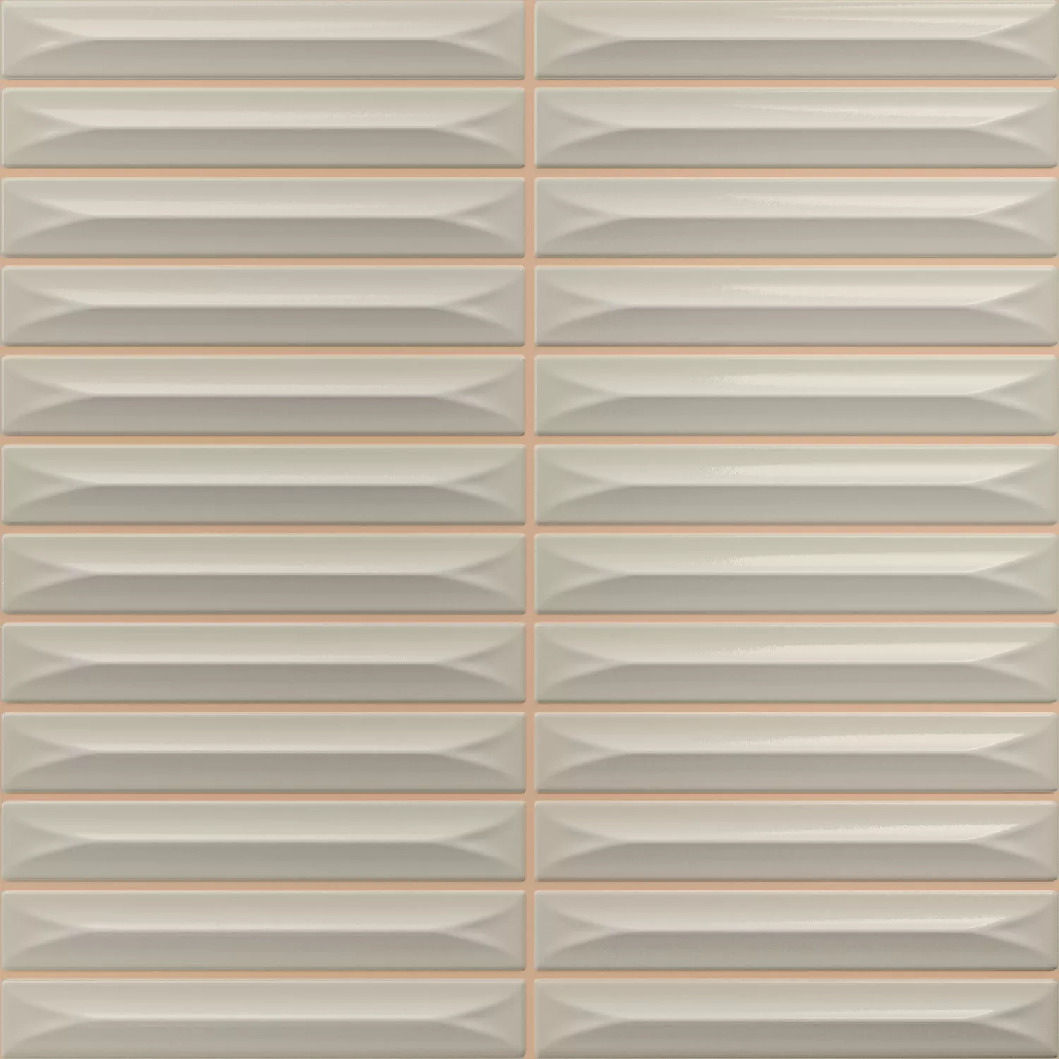 Bevel Greige Glänsande Sticka 20x20 cm