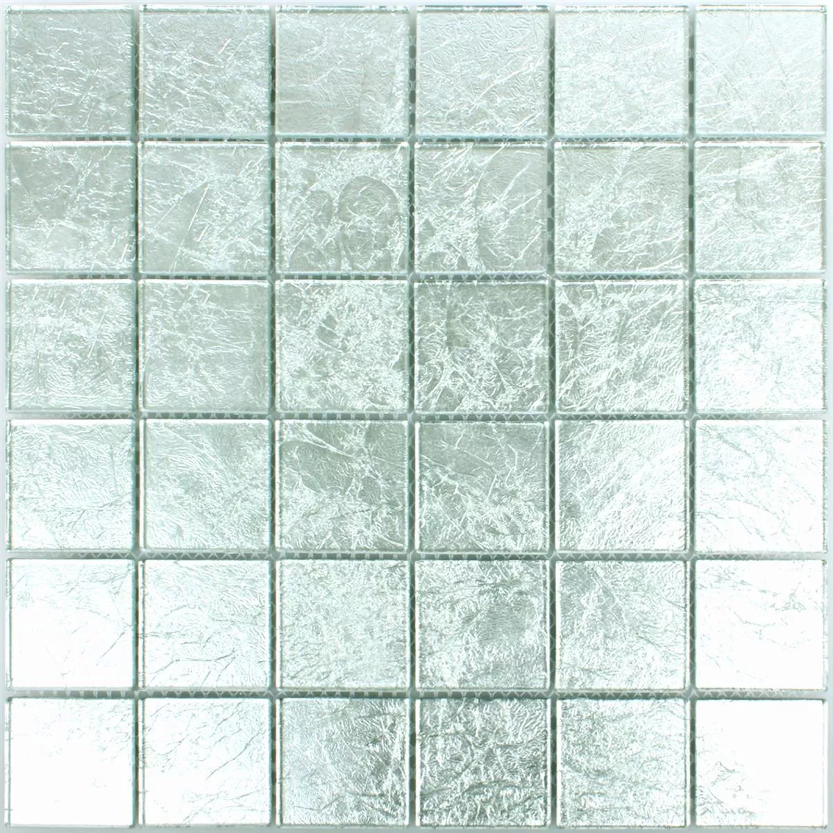 Mosaik Glas Lucca Silver 48x48x4mm