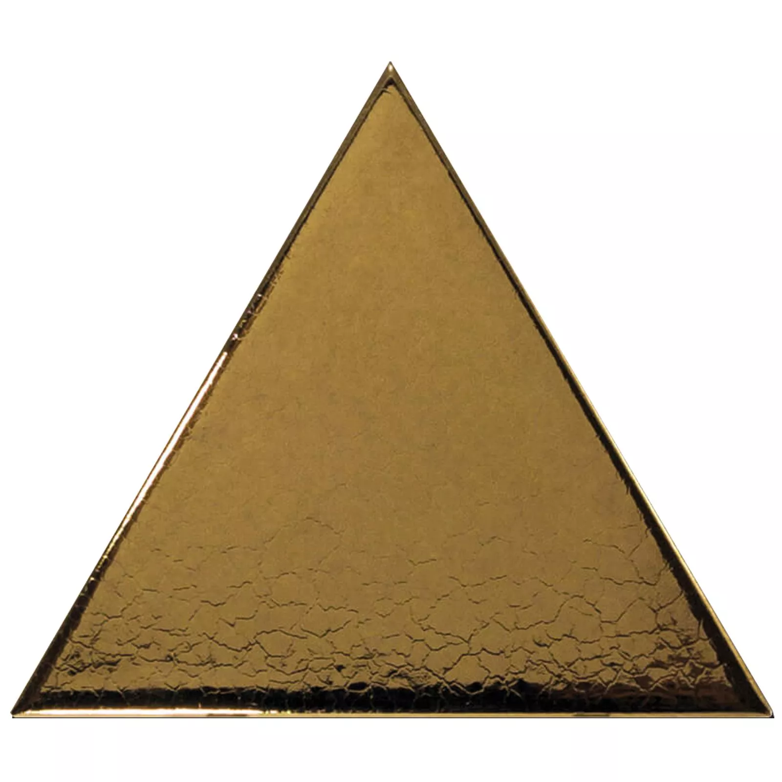Kakel Britannia Triangel 10,8x12,4cm Guld