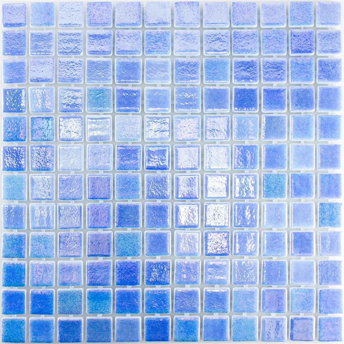 Glas Simbassäng Mosaik McNeal Blå 25