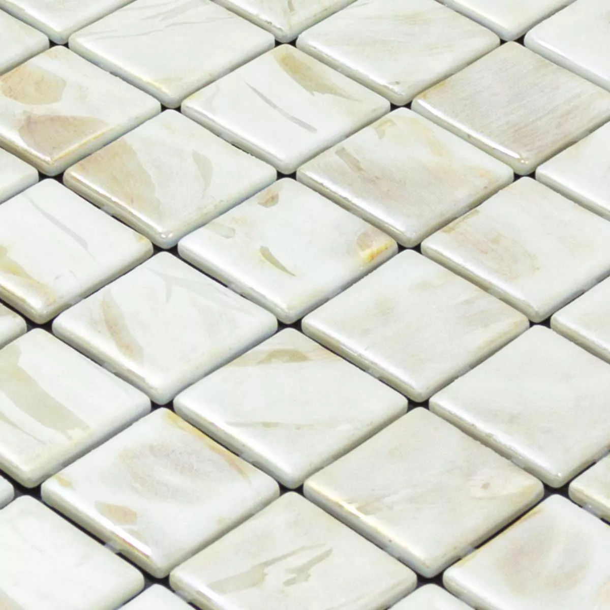 Glas Simbassäng Mosaik Alassio Beige 38