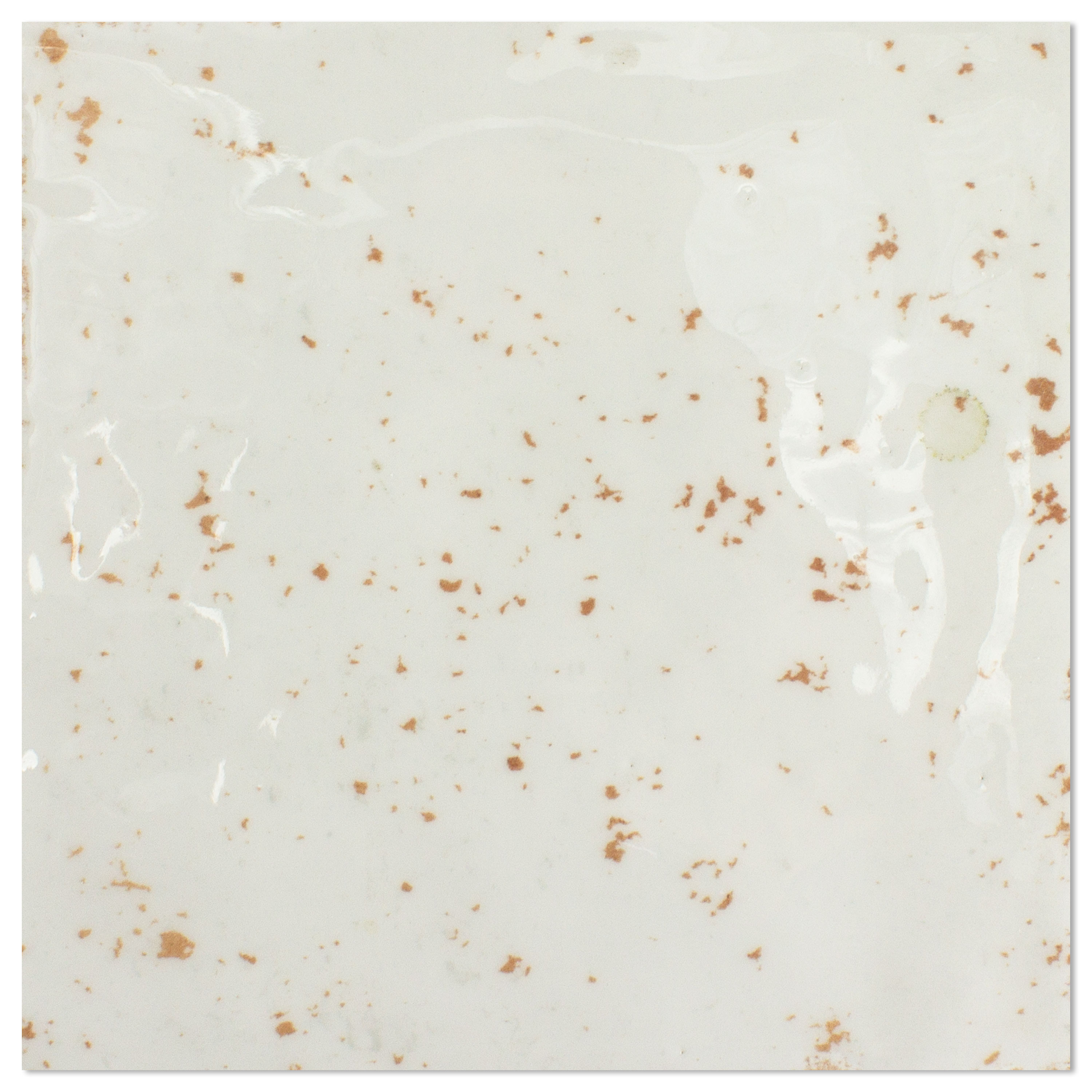 Kakel Kiowa Glänsande Korrugerad 15x15cm Vit