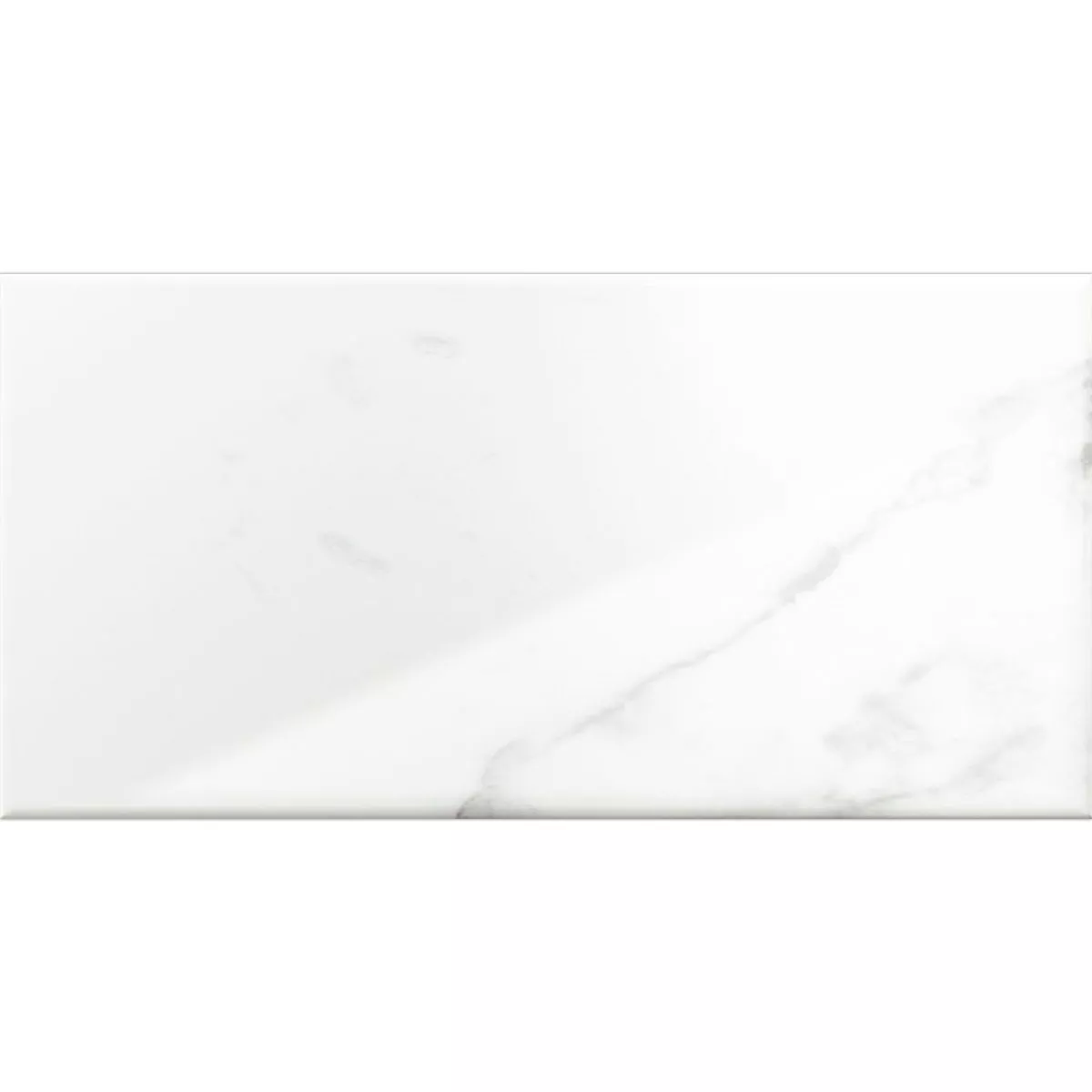 Metro Kakel Girona Marmor Optik Vit Glänsande 10x20cm Metro Kakel Girona Marmor Optik Vit Glänsande 10x20cm