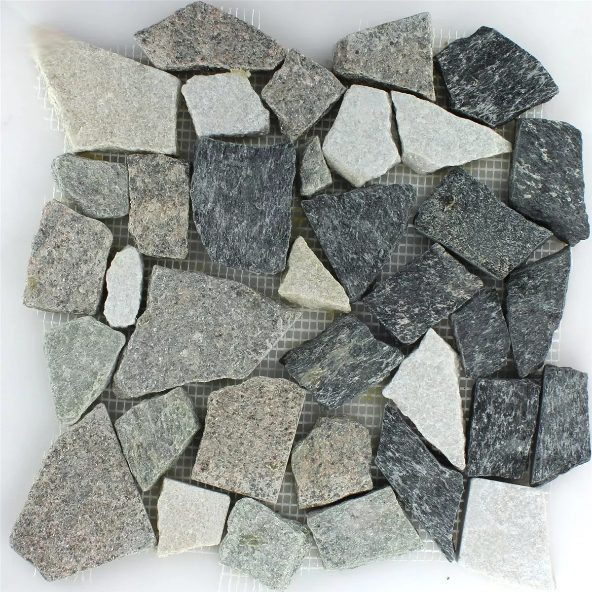 Mosaik Marmor Brott Basalt