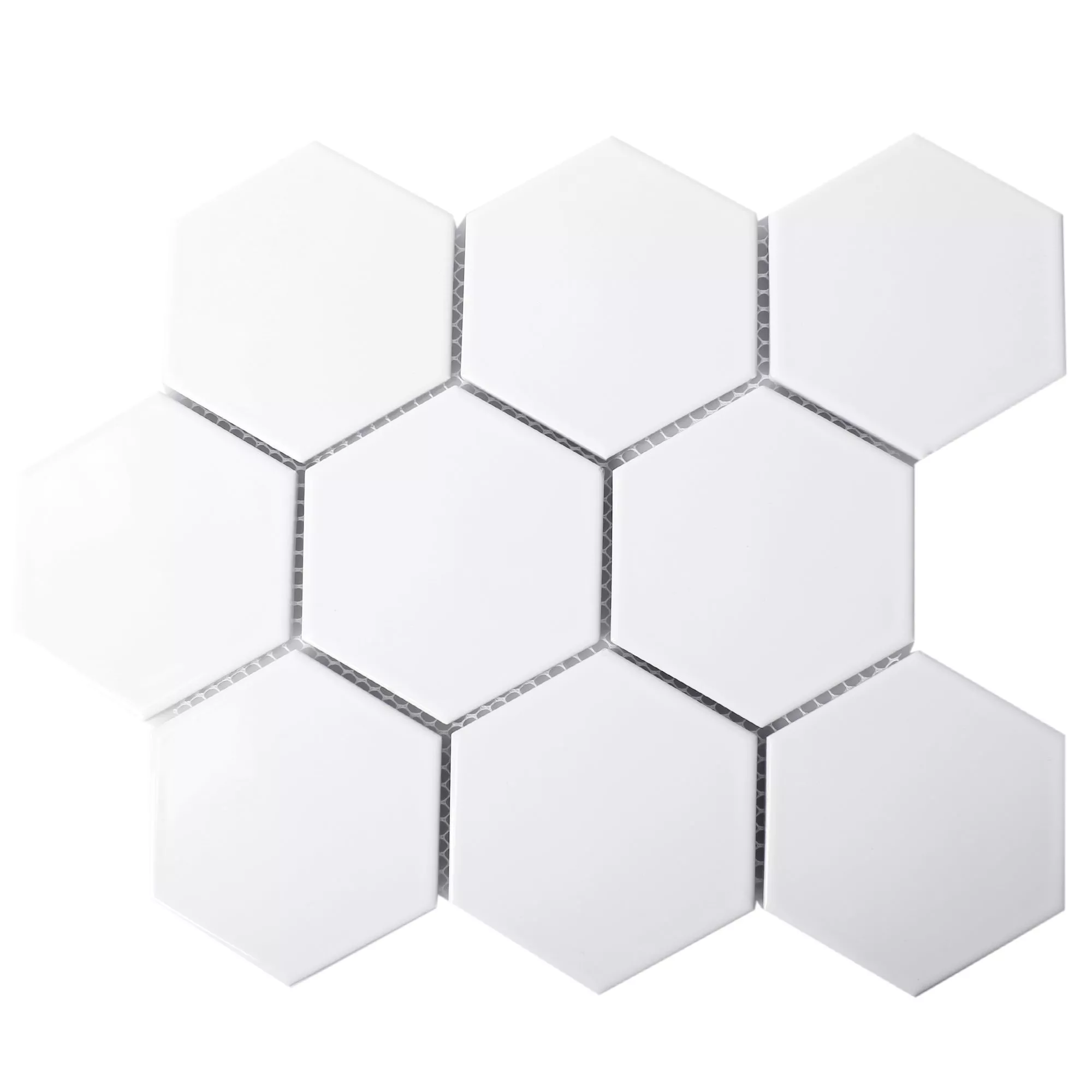 Prov Keramik Mosaik Hexagon Salamanca Vit Matt H95