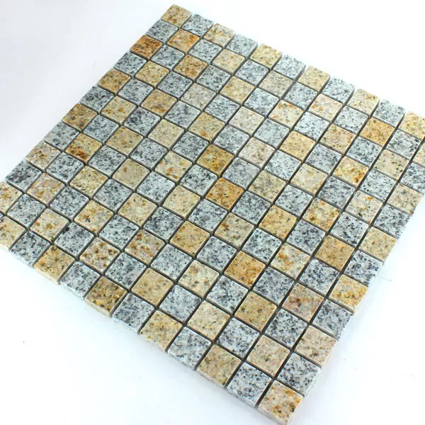 Prov Mosaik Granit  Gul Grå