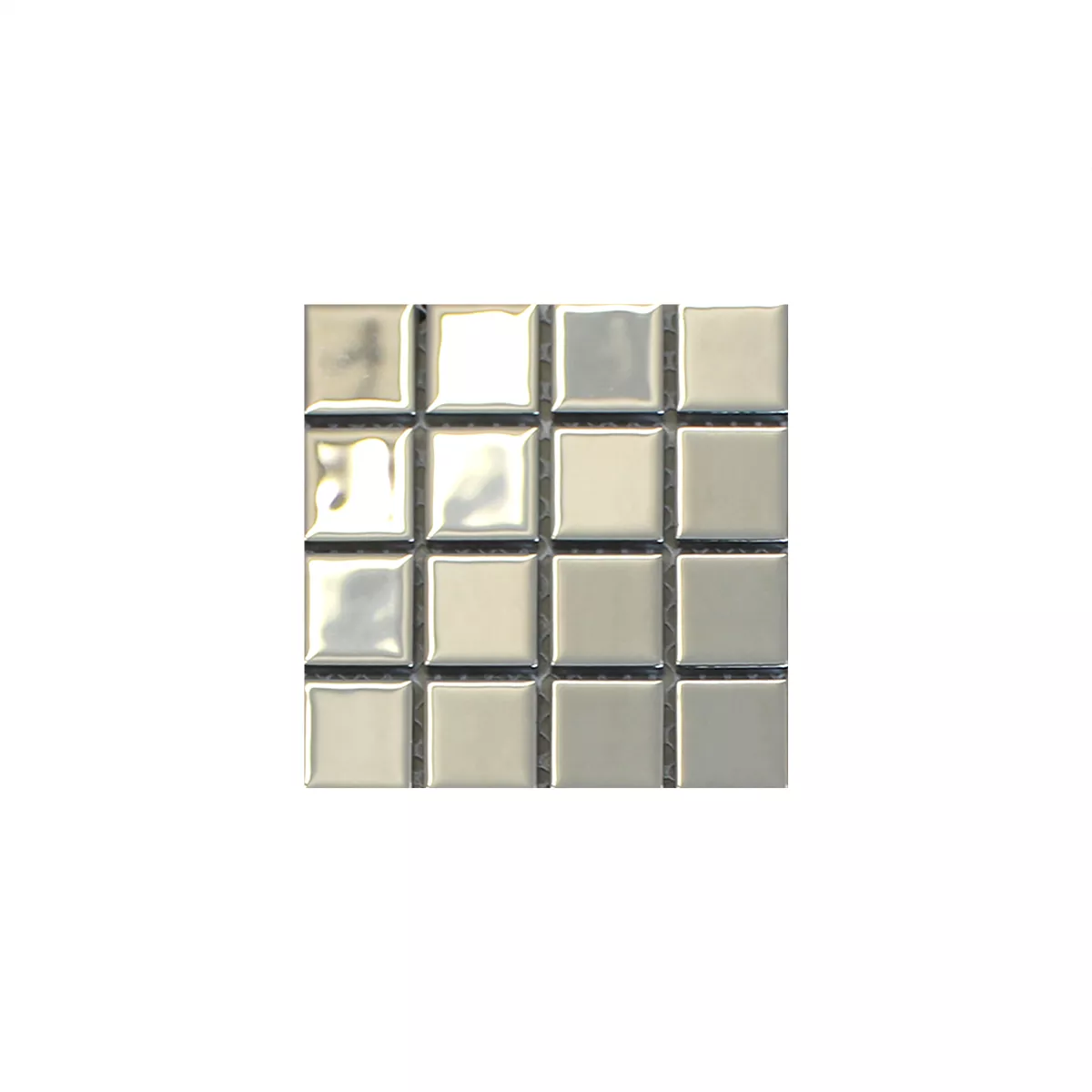 Prov Glasmosaik Silver Uni 25x25x4mm