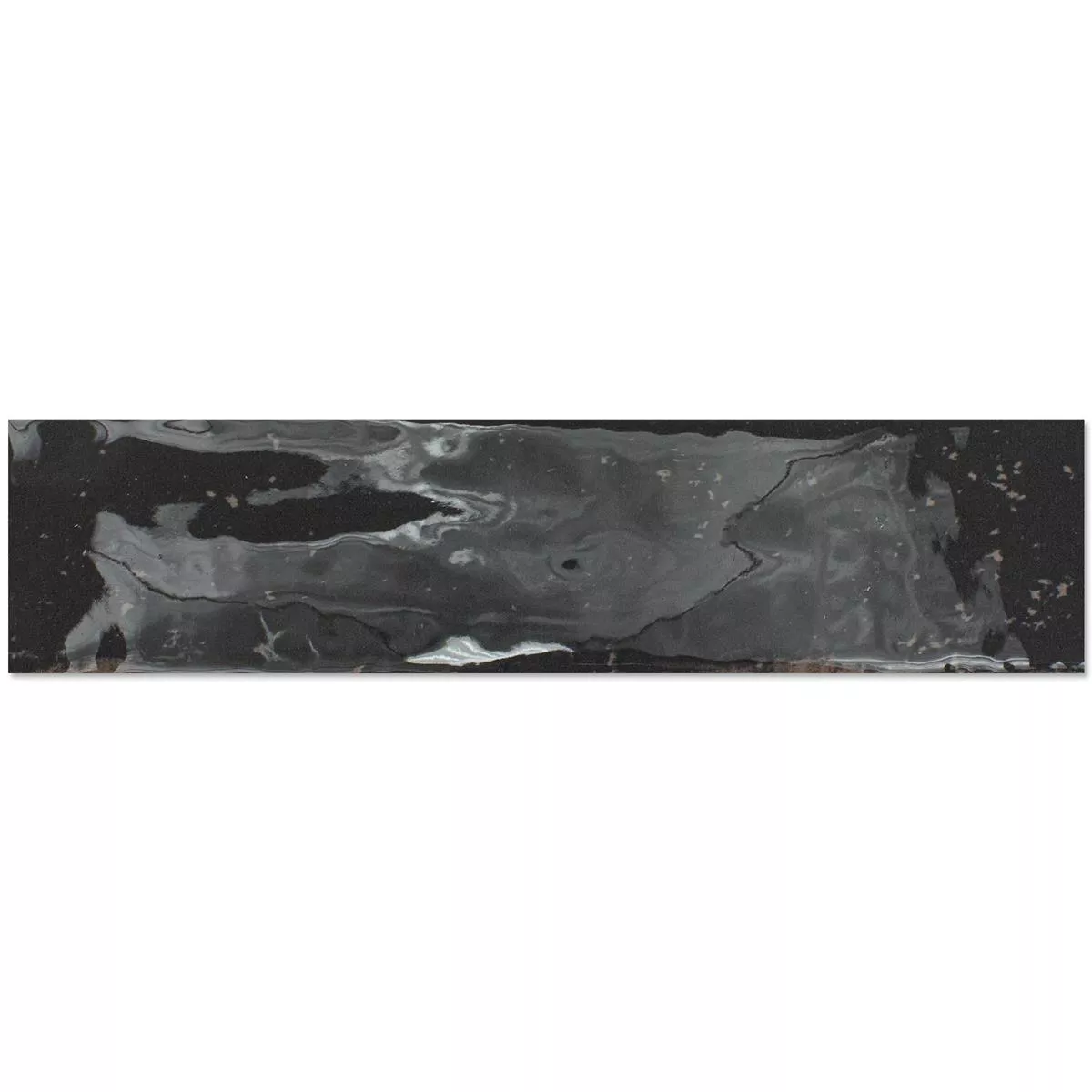 Kakel Kiowa Glänsande Korrugerad 6x25cm Antracit Kakel Kiowa Glänsande Korrugerad 6x25cm Antracit