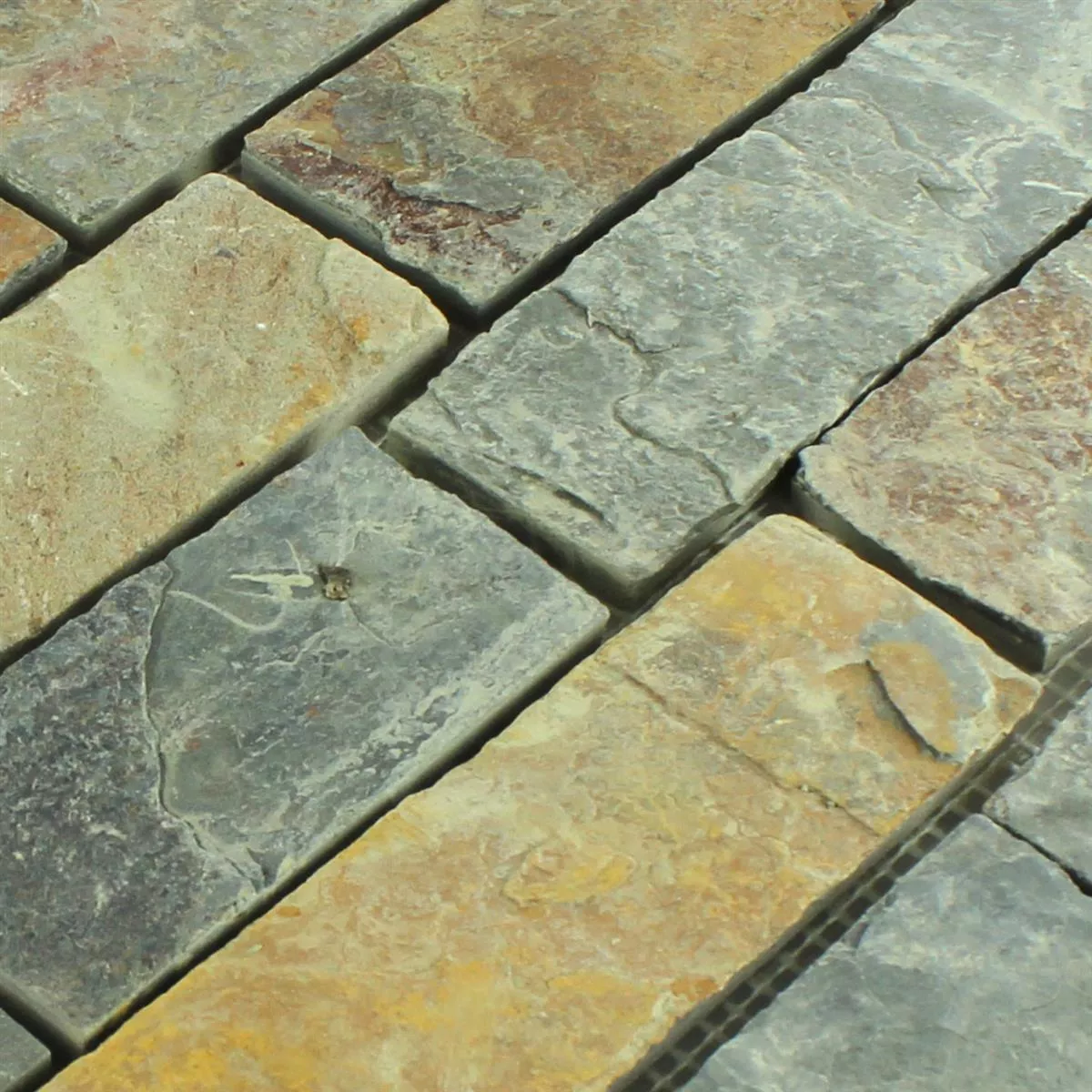 Mosaik Skiffer Gidley Rost Brun Brick