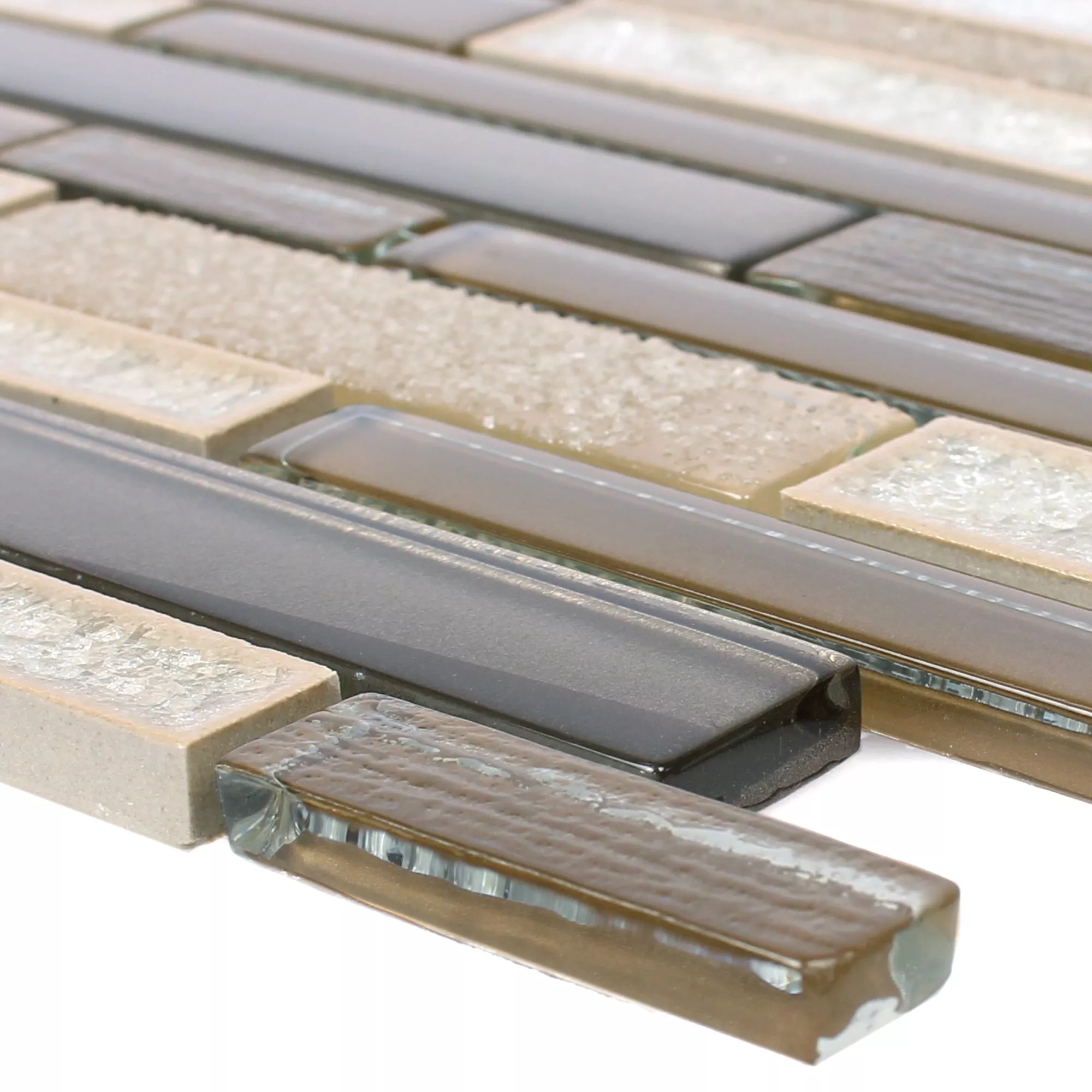 Glas Natursten Keramik Mosaik Kozan Brun Glas Natursten Keramik Mosaik Kozan Brun