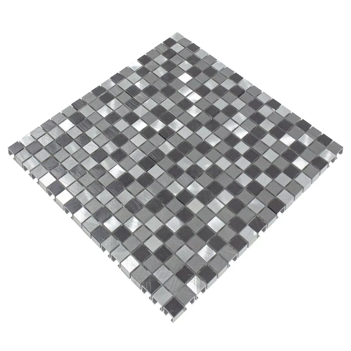 Aluminium Metall Mosaik Montezuma Grå Silver Mix