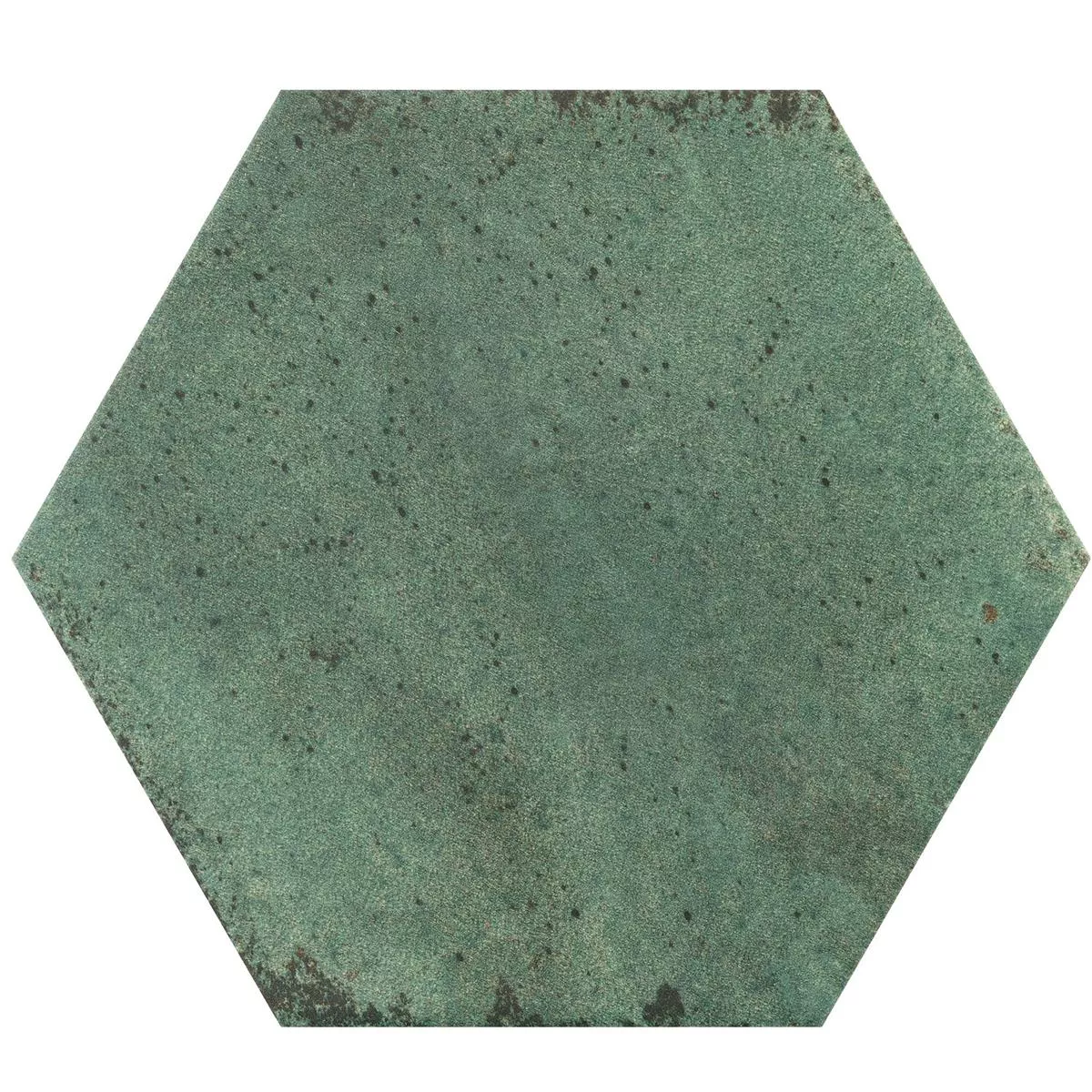 Klinker Arosa Matt Hexagon Smaragdgrön 17,3x15cm