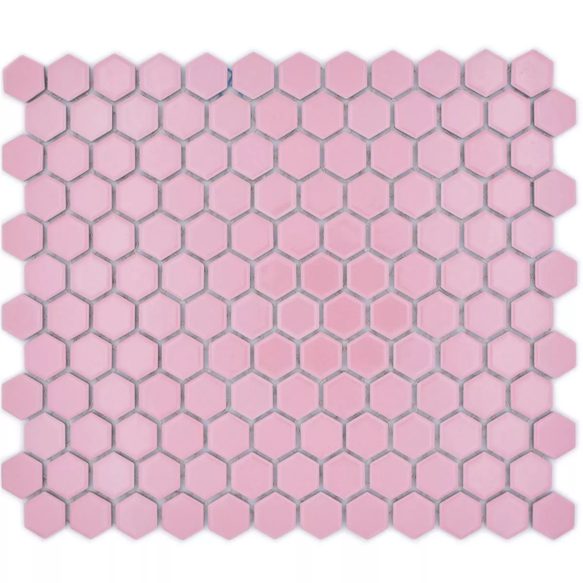 Prov från Keramikmosaik Salomon Hexagon Rosa H23