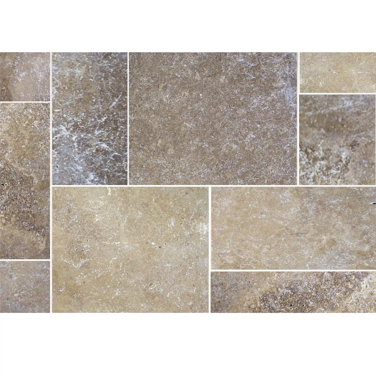 Natursten Kakel Travertin Patara Noce Roman Pattern Natursten Kakel Travertin Patara Noce Roman Pattern