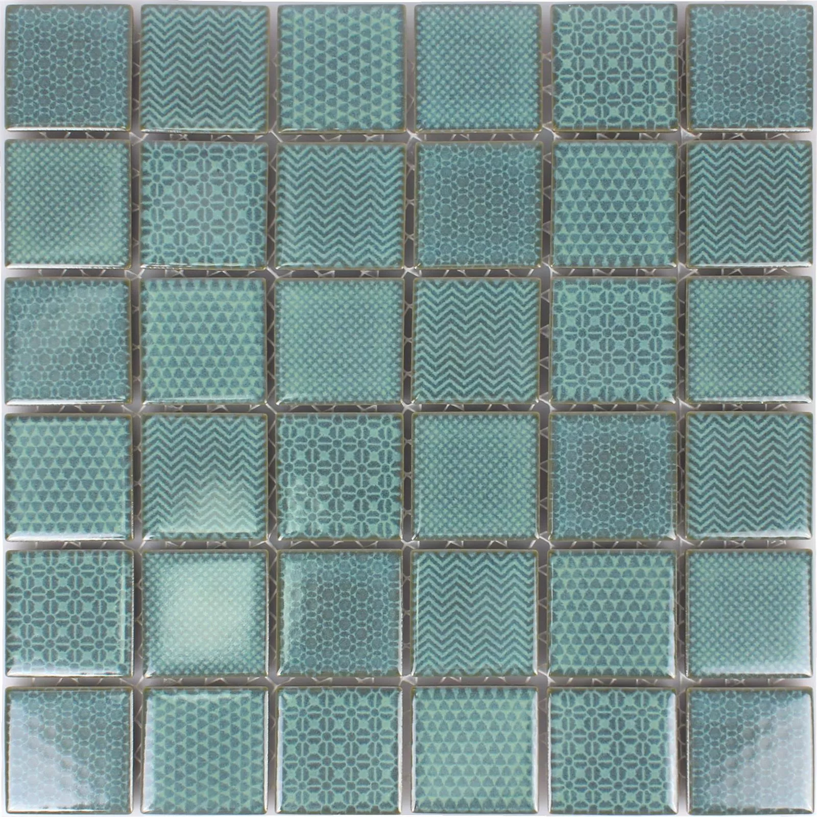 Prov Mosaik Keramik Sapporo Grön