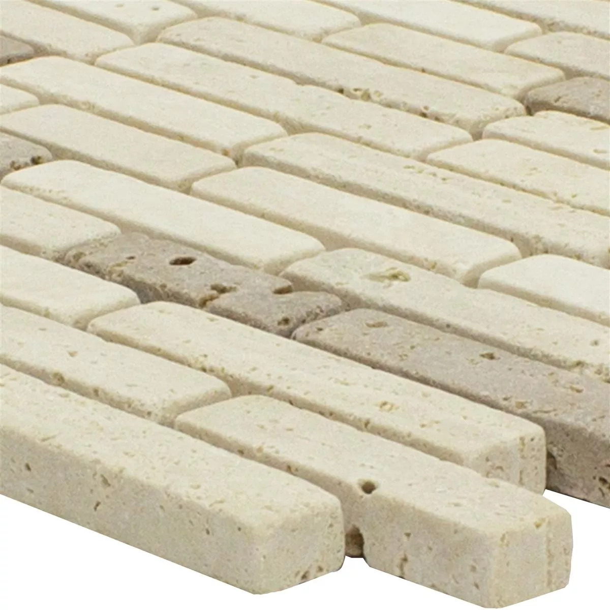 Marmor Natursten Mosaik Plattor Tuscania Brick Beige