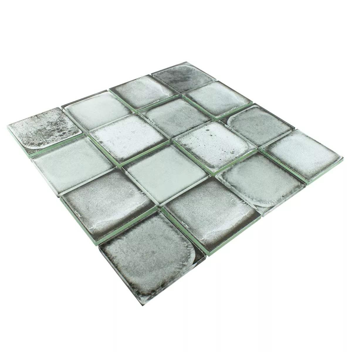 Glasmosaik Plattor Cement Optik Granada Ljusgrå
