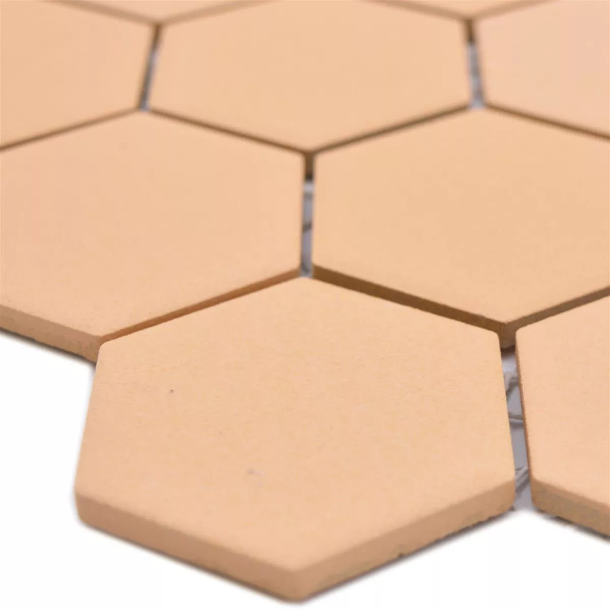 Keramikmosaik Bismarck R10B Hexagon Ockra Apelsin H51 Keramikmosaik Bismarck R10B Hexagon Ockra Apelsin H51