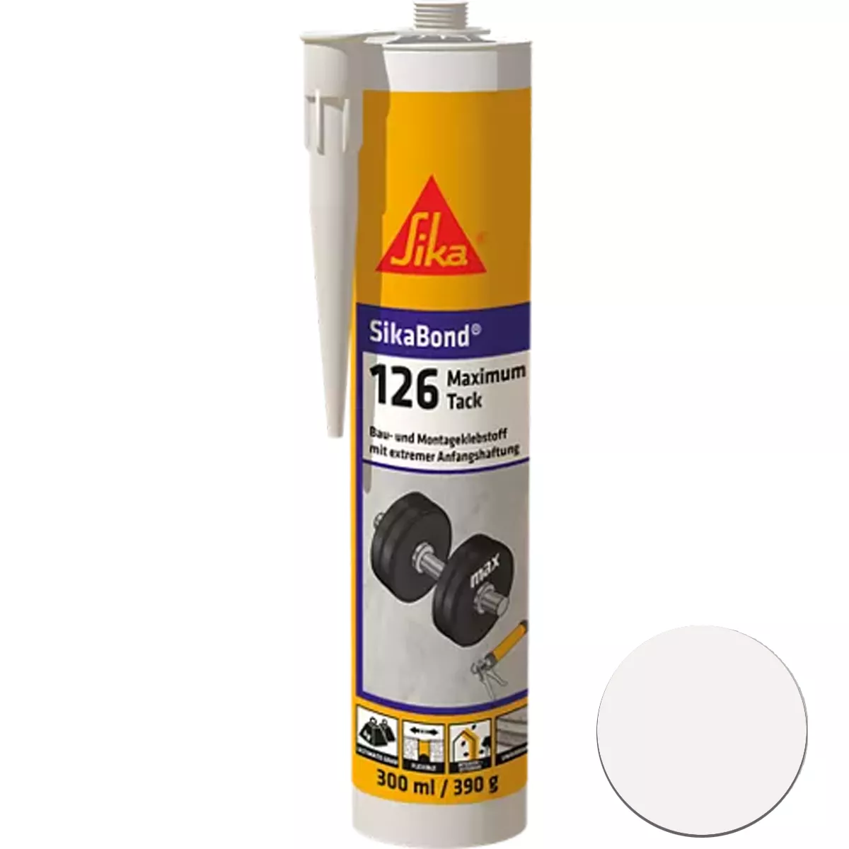 Sikabond-126 Maximal Tack Elastic Adhesive Vit 300 ml Sikabond-126 Maximal Tack Elastic Adhesive Vit 300 ml