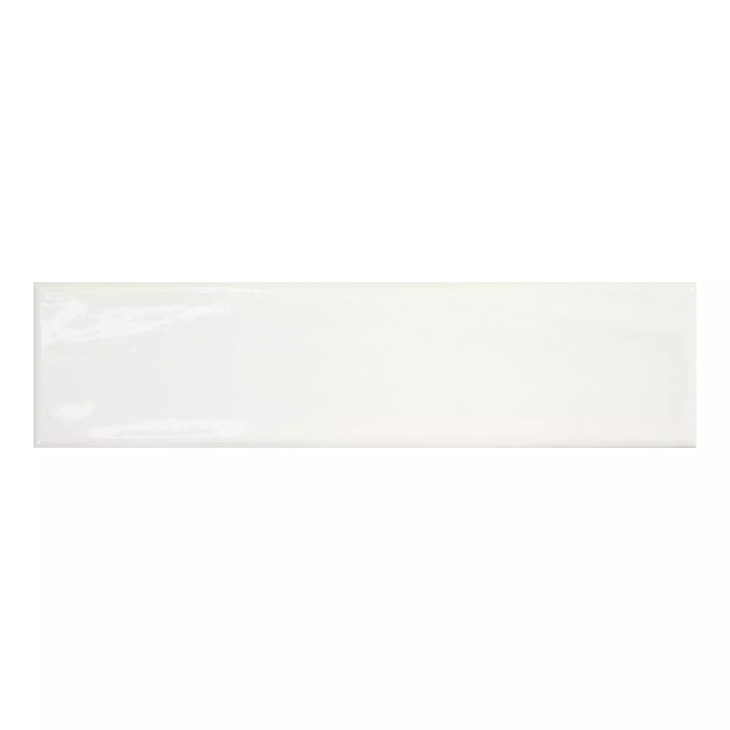 Capena Vit Glänsande Rustik 7,5x30 cm Blanco