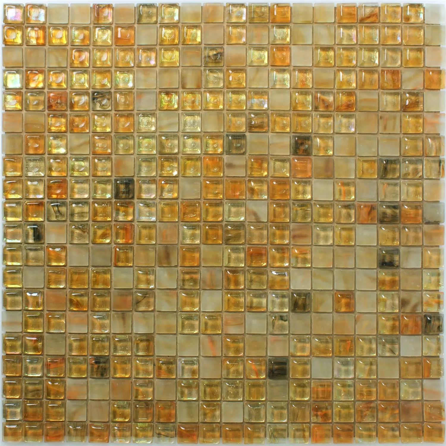 Glas Simbassäng Mosaik Plattor Pergamon Beige