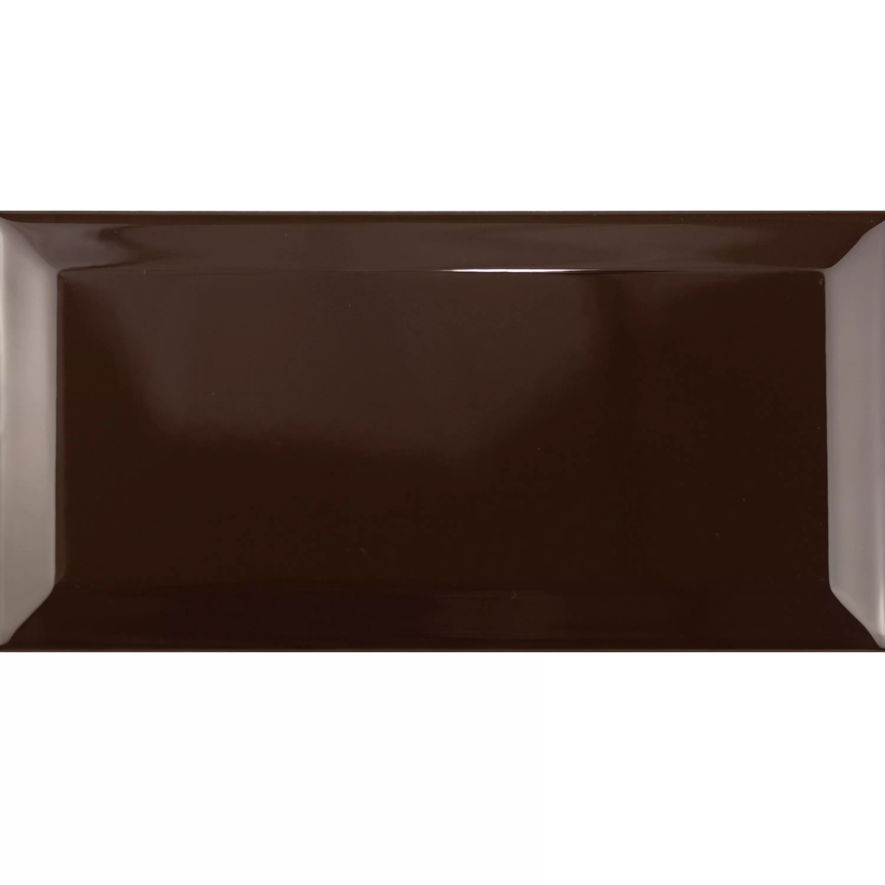 Metro Kakel Brussel Med Fasett 10x20x0,7cm Chocolate Metro Kakel Brussel Med Fasett 10x20x0,7cm Chocolate
