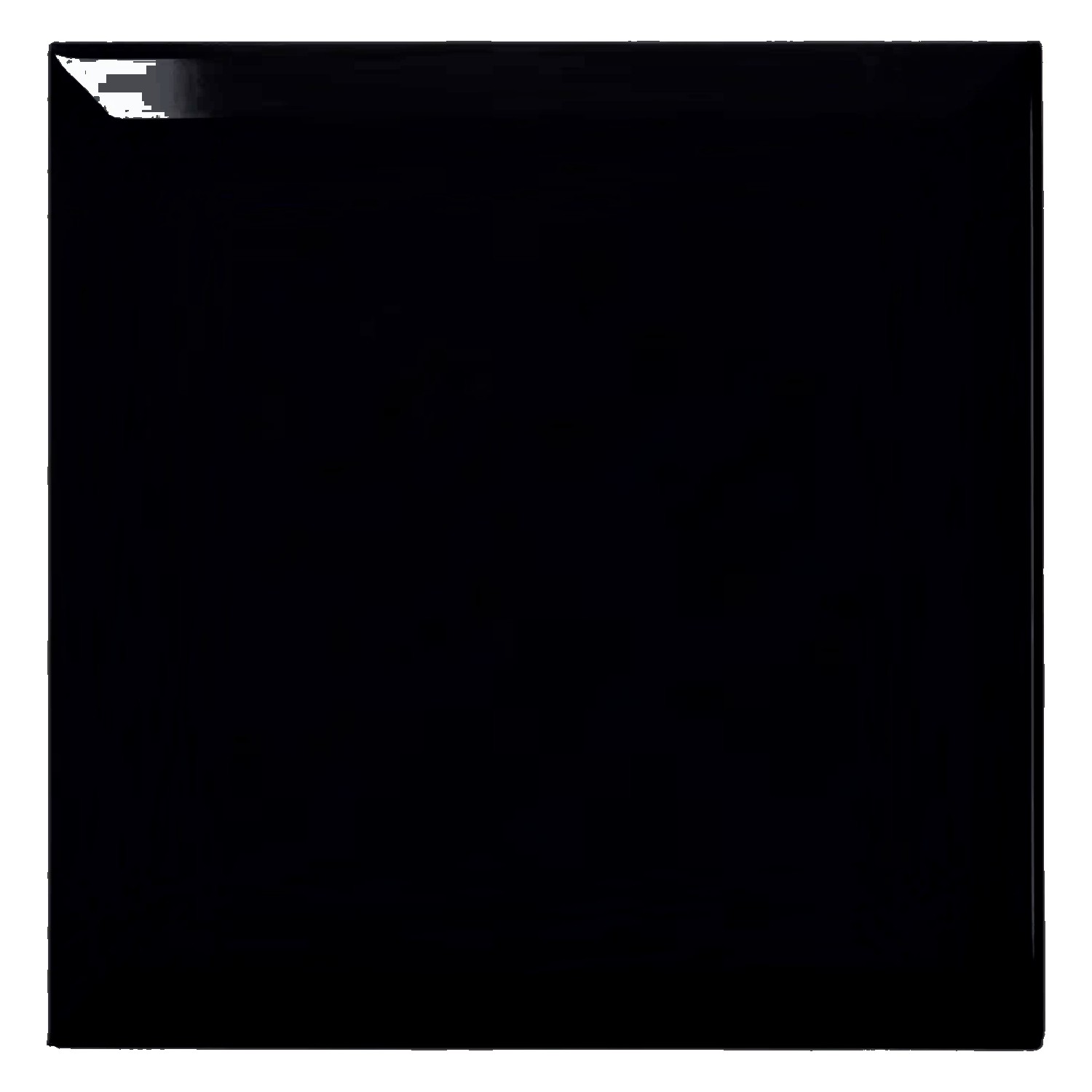 Metro kakel Svart Glänsande 20x20 cm Med Fasett Freetown Negro