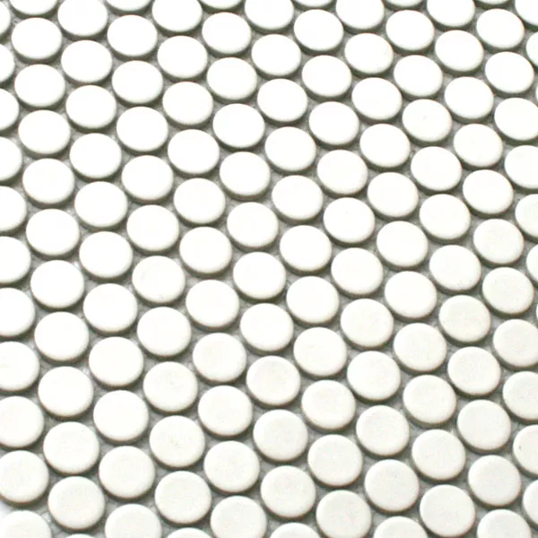 Mosaikplattor Keramik Drop Vit Uni