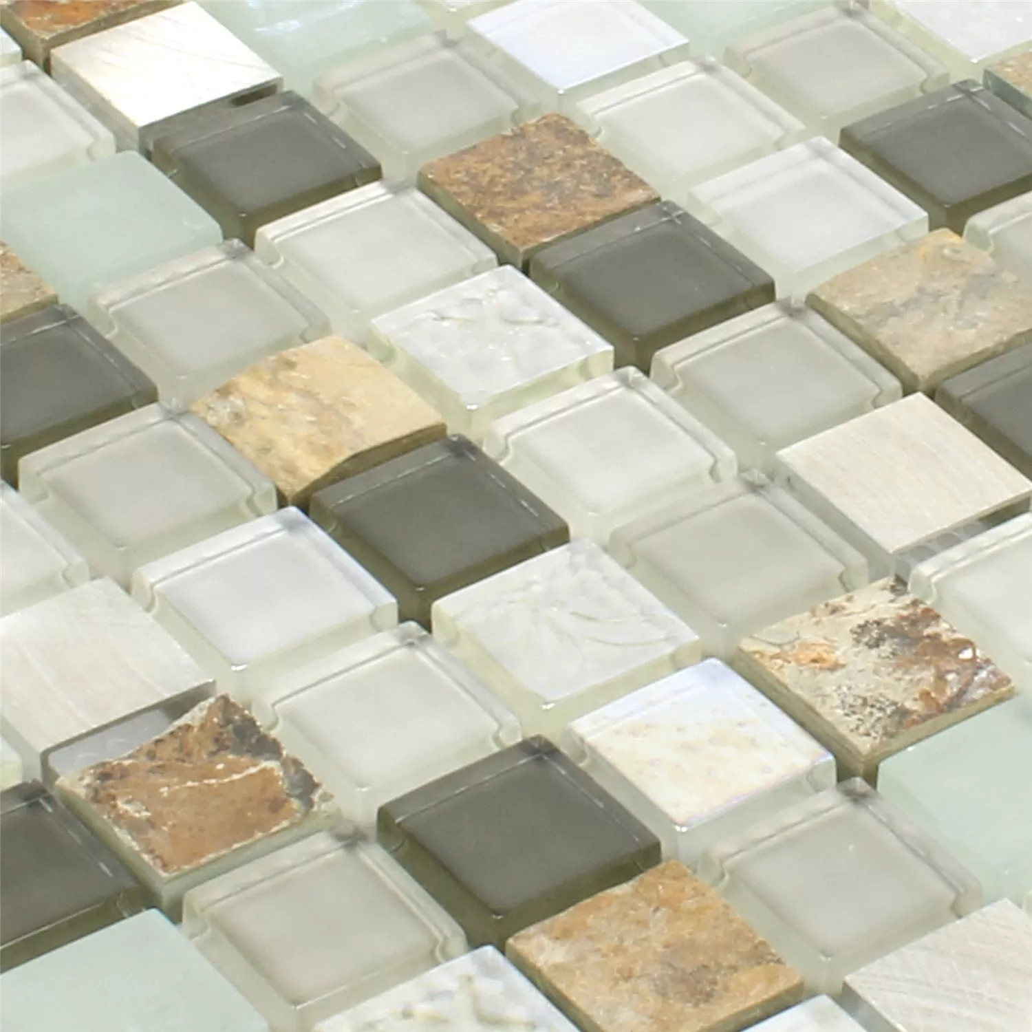 Prov Mosaik Natursten Glas Metall Mix Lockhart