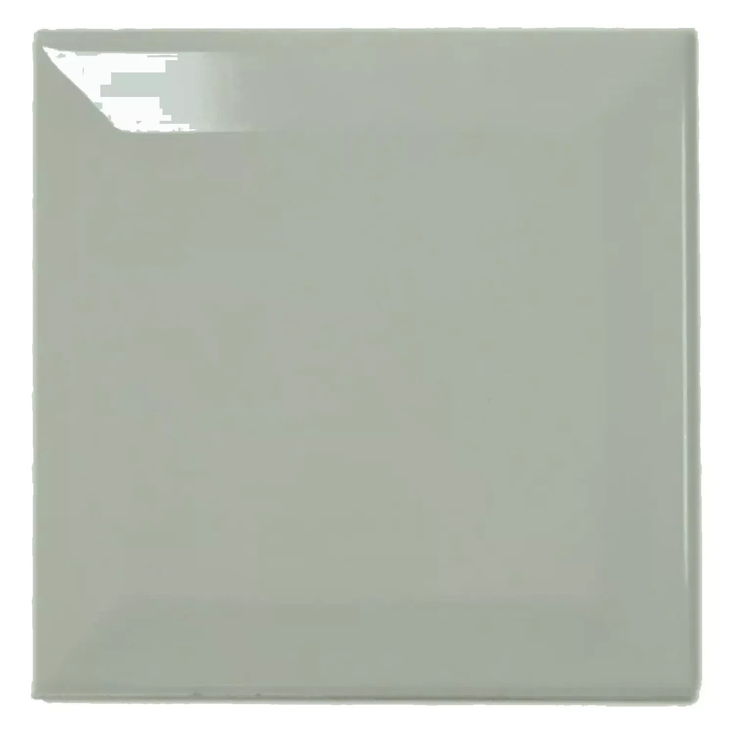 Metro kakel Grön Glänsande 10x10 cm Med Fasett Catarina Sage