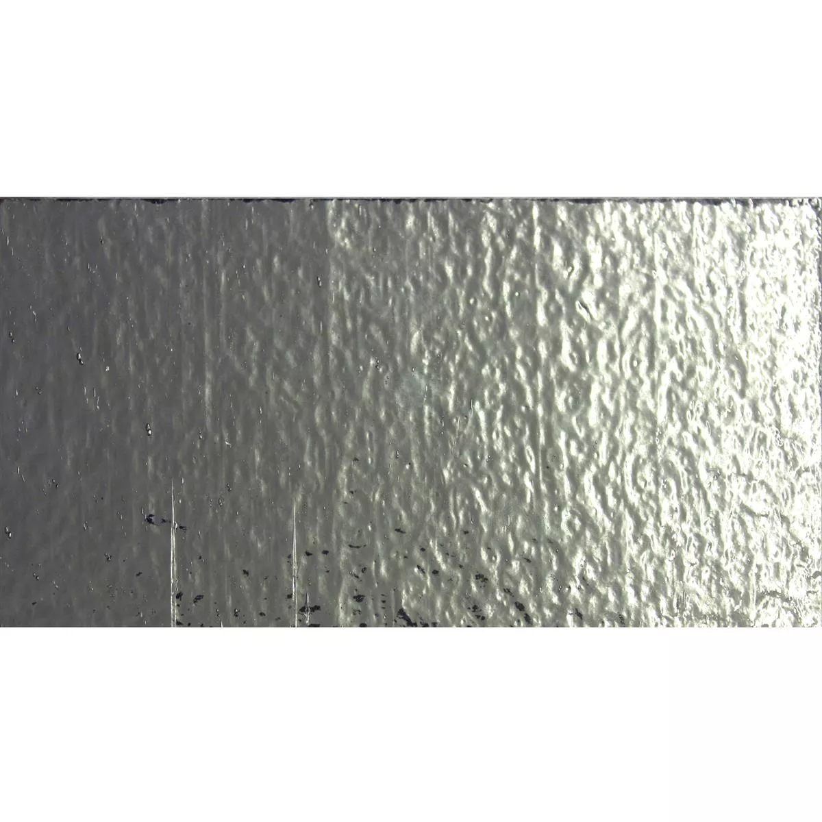 Metro Glasplattor Subway Silver Mirage Corrugated 7,5x15cm Metro Glasplattor Subway Silver Mirage Corrugated 7,5x15cm