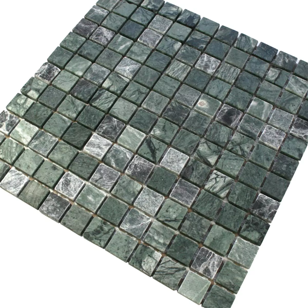 Mosaik Marmor 23x23x8mm Verde
