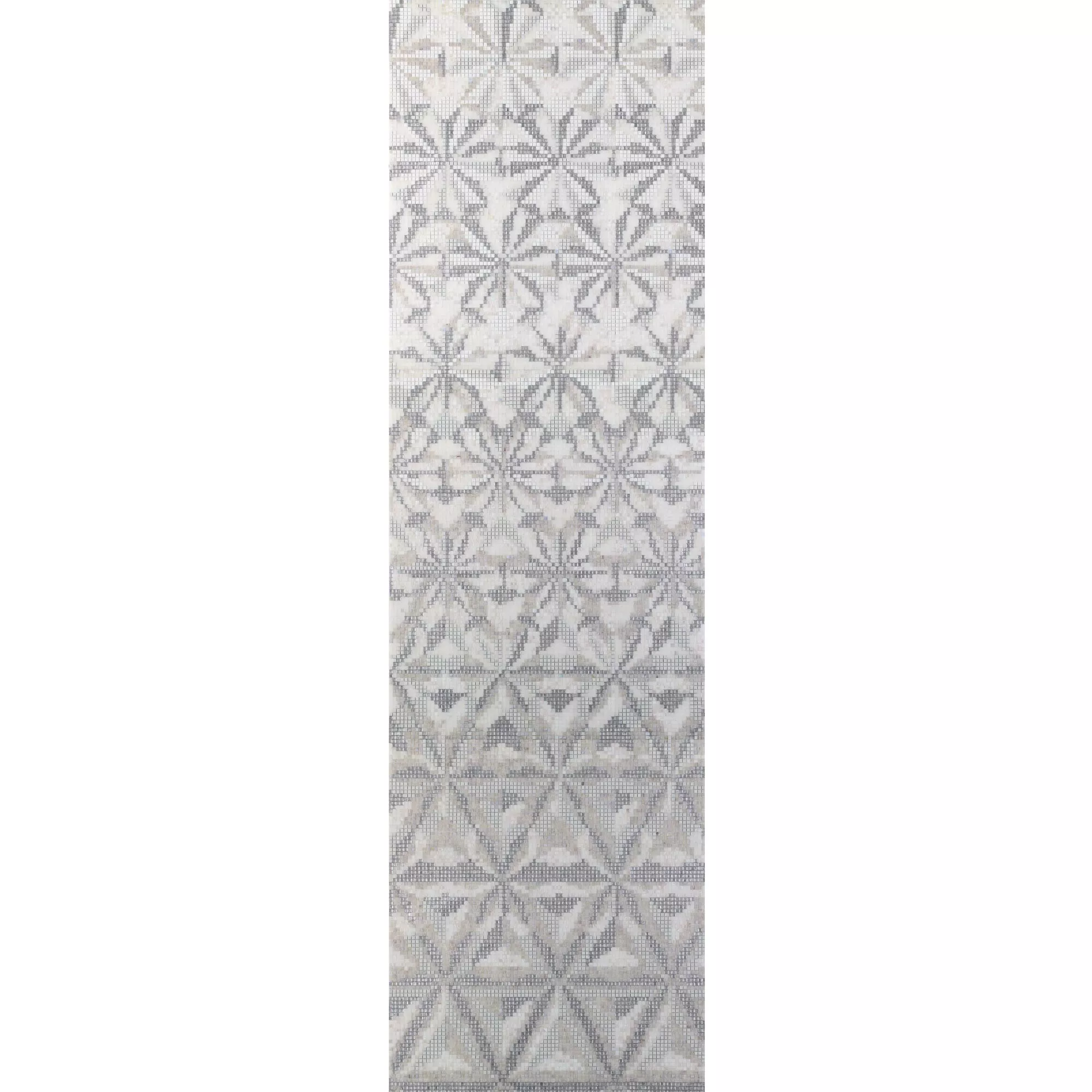 Glasmosaik Bild Magicflower White 110x240cm
