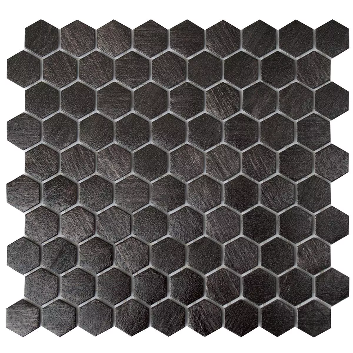 Glasmosaik Plattor Trend-Vi Hexagon 2104 Antracit