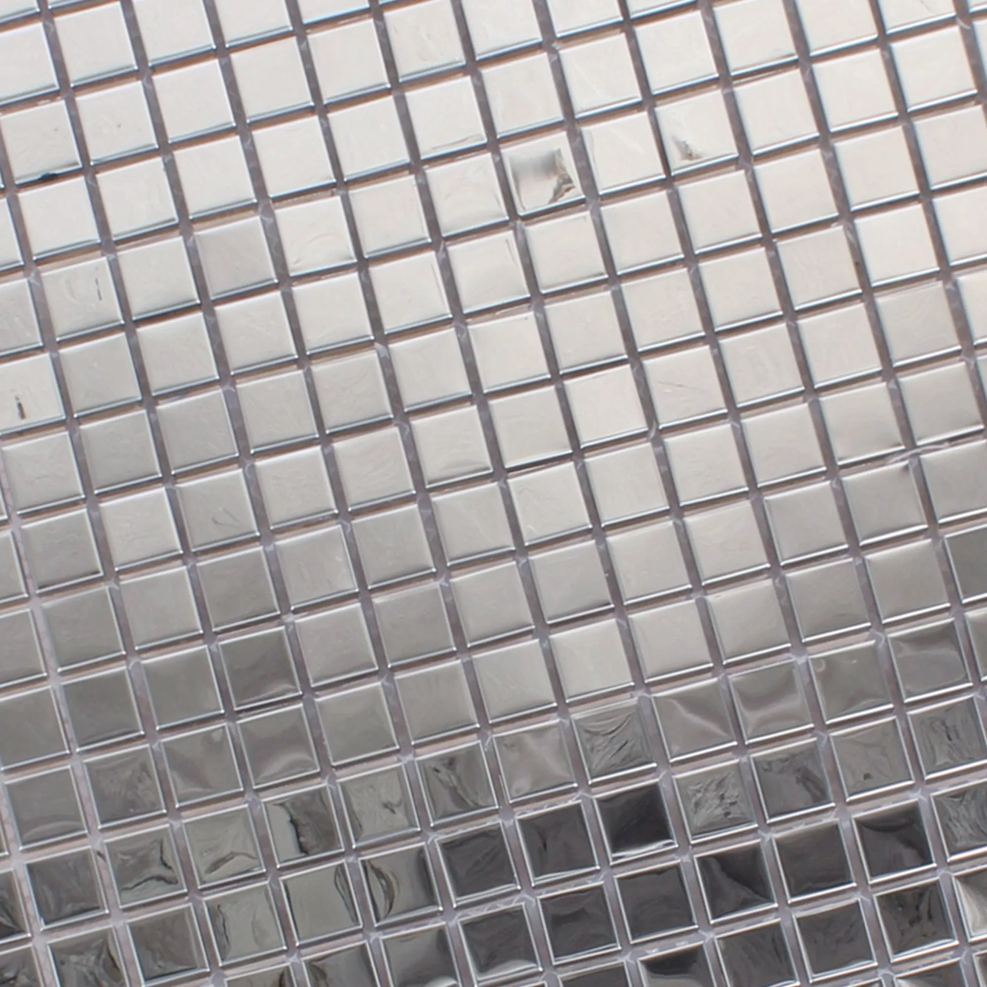 Rostfritt Stål Mosaik Magnet Glänsande Fyrkant 15