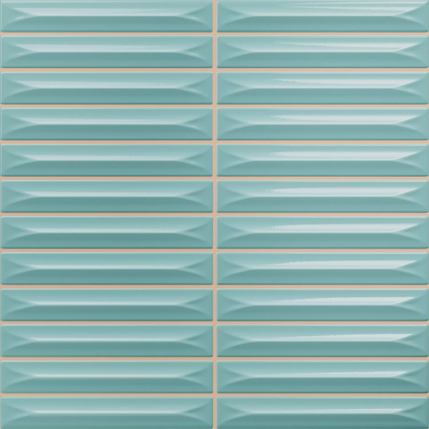 Bevel Himmelsblå Glänsande Sticka 20x20 cm