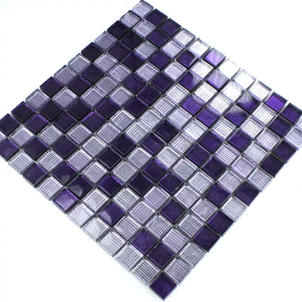 Mosaik Glas Lila Mix