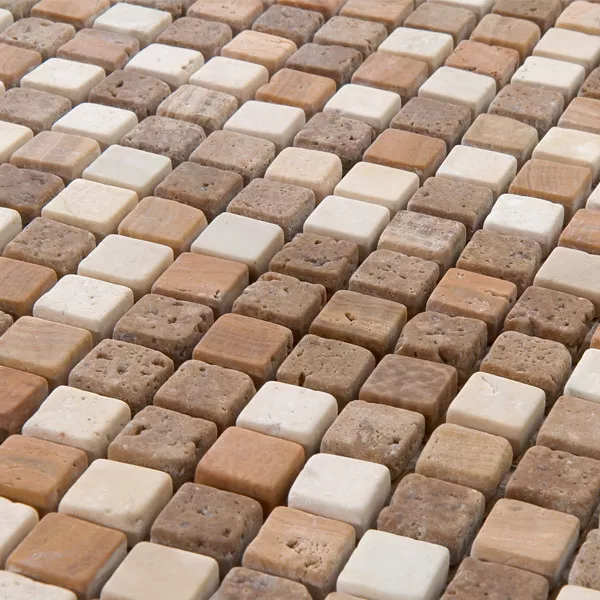 Prov Mosaik Marmor Brun Mix 