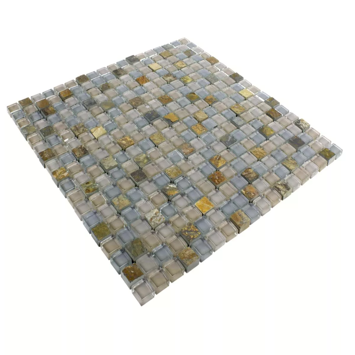 Prov Mosaik Marmor Java Glasmix Apollo Brun 