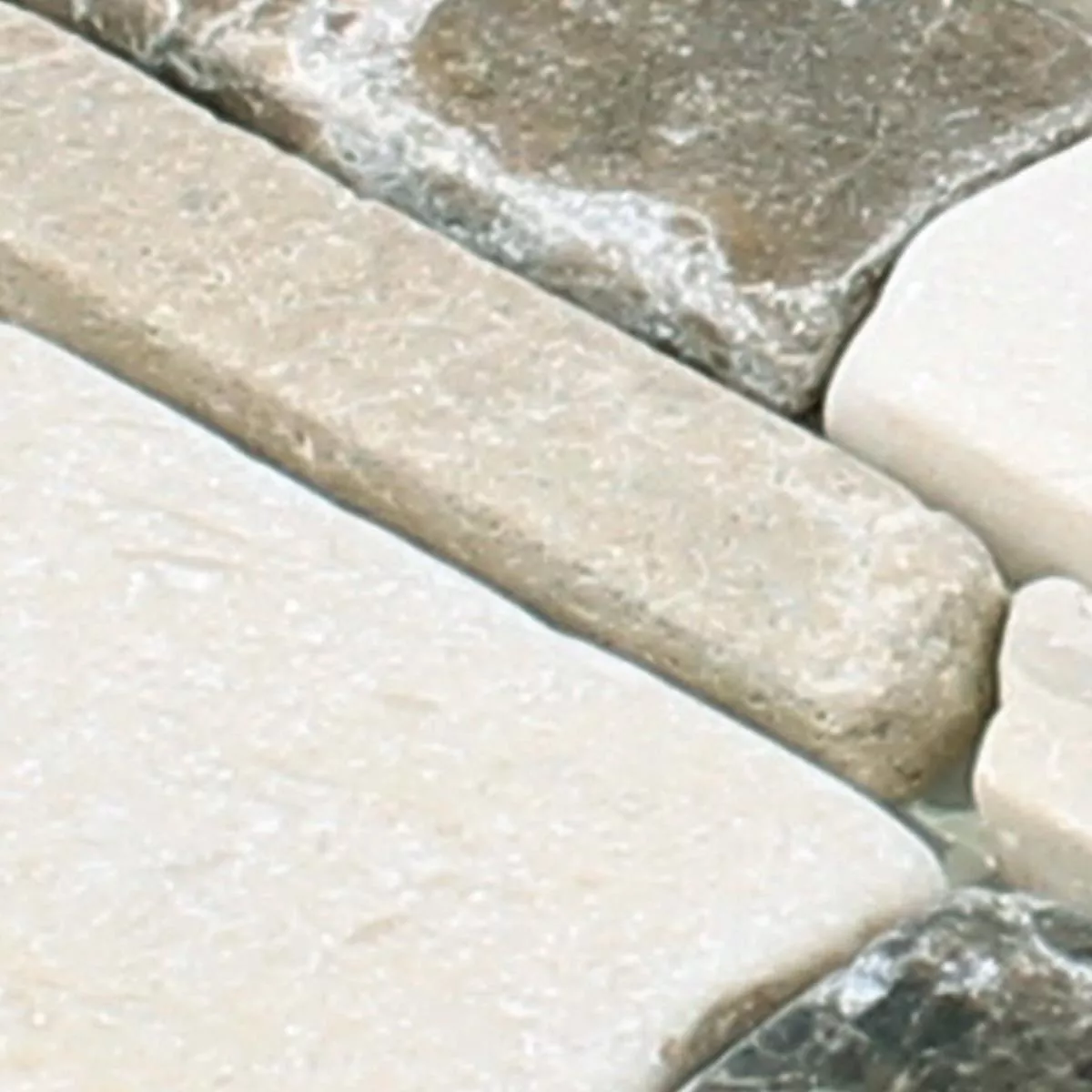 Prov Mosaik Marmor Havel Brick Castanao Biancone
