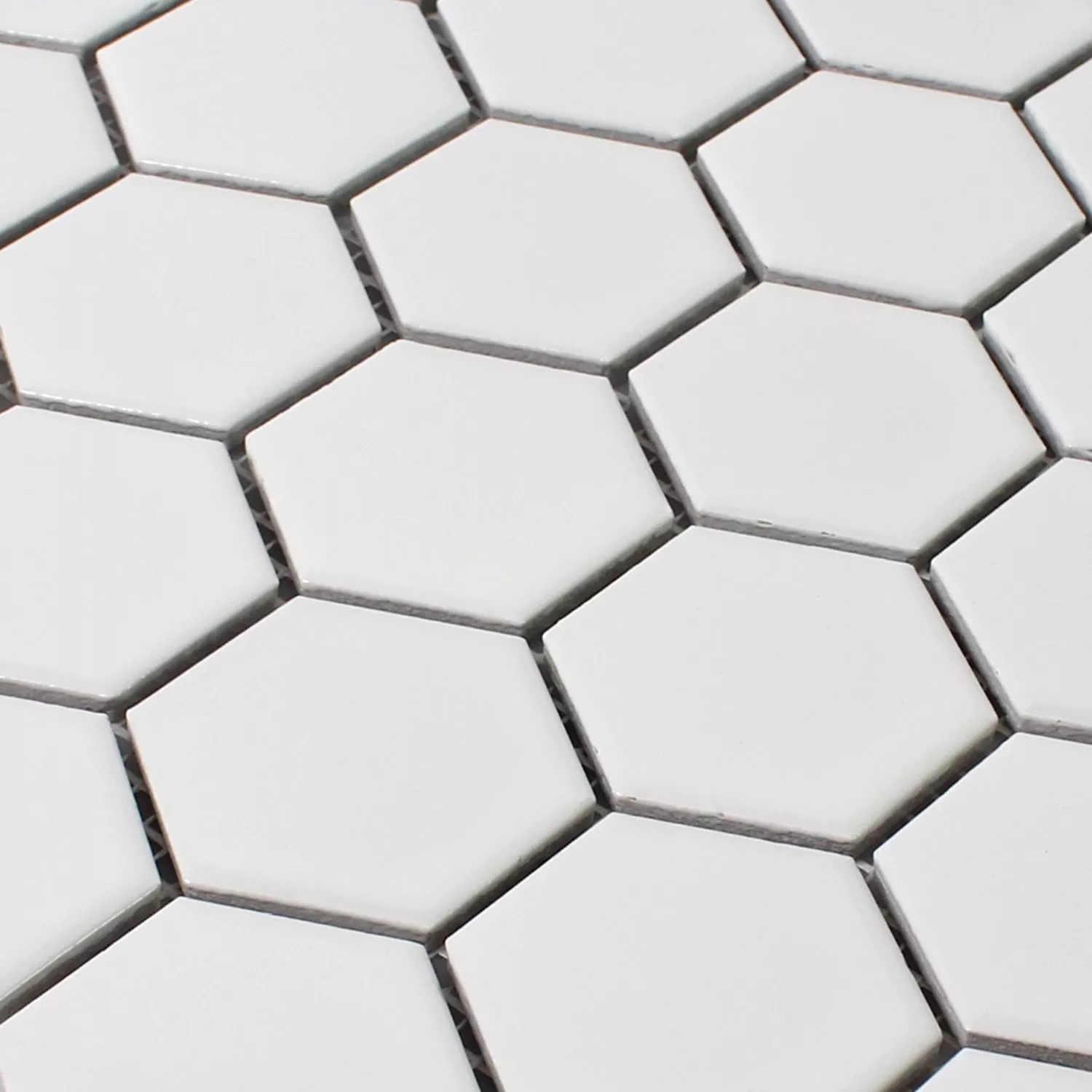 Prov Mosaik Keramik Hexagon Vit Matt