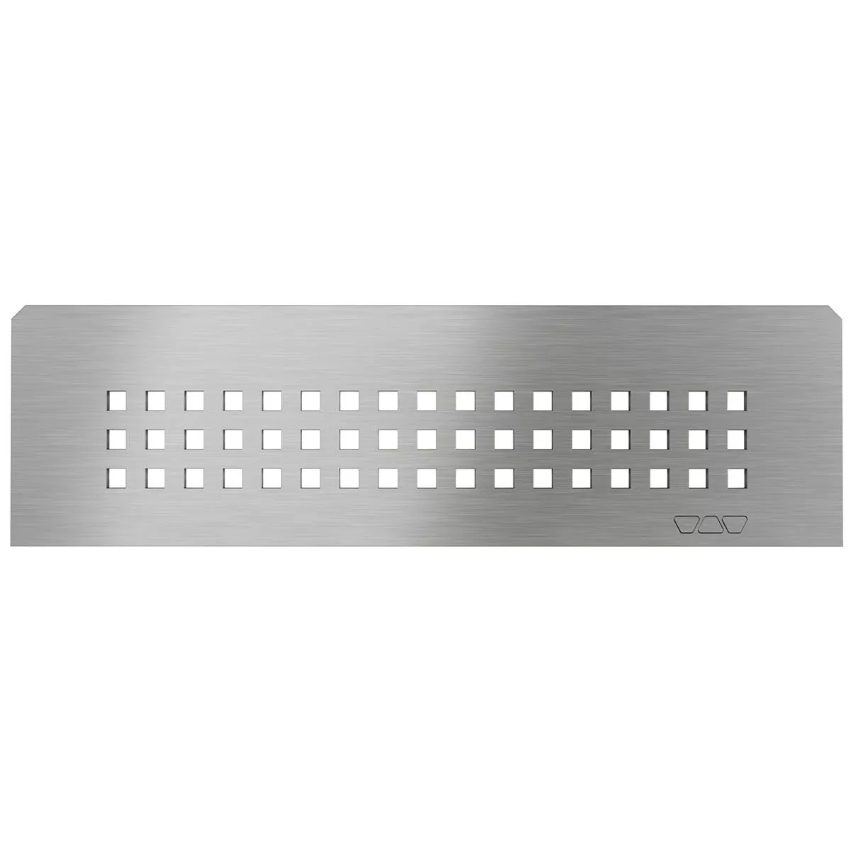 Nischvägghylla Schlüter rektangulär 30x8,7cm Kvadratisk silver
