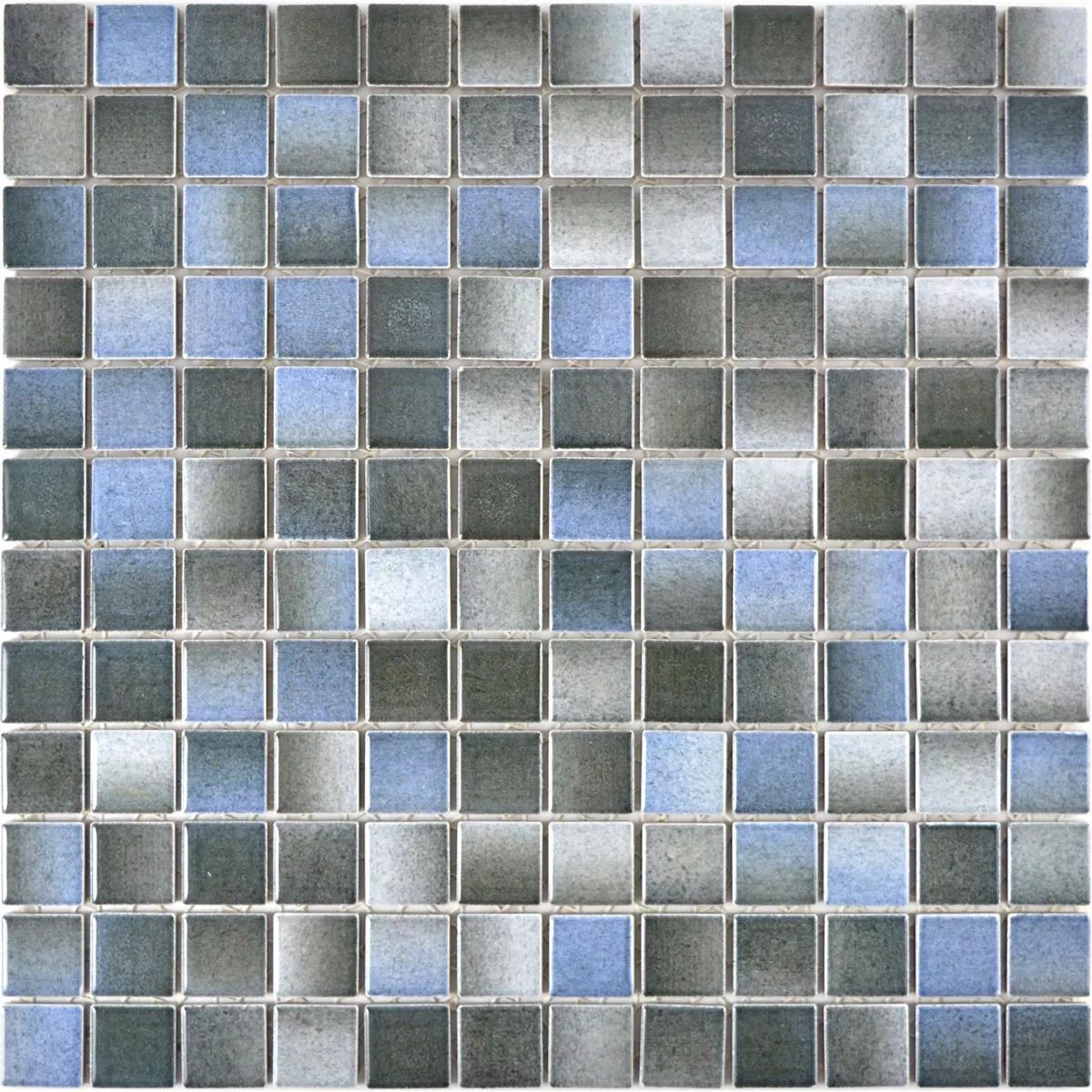 Keramik Mosaik Picasso Grå Blå