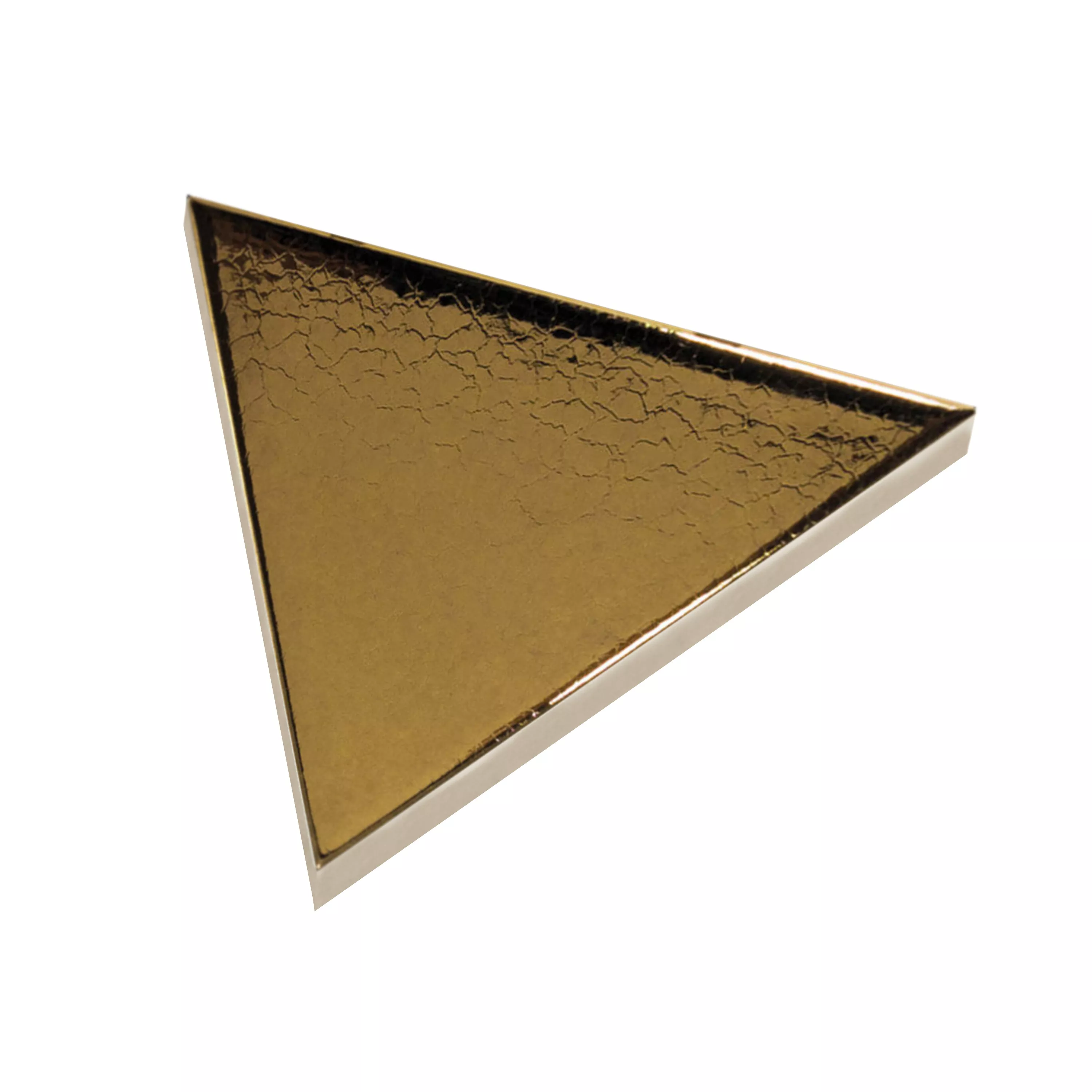 Prov Kakel Britannia Triangel 10,8x12,4cm Guld