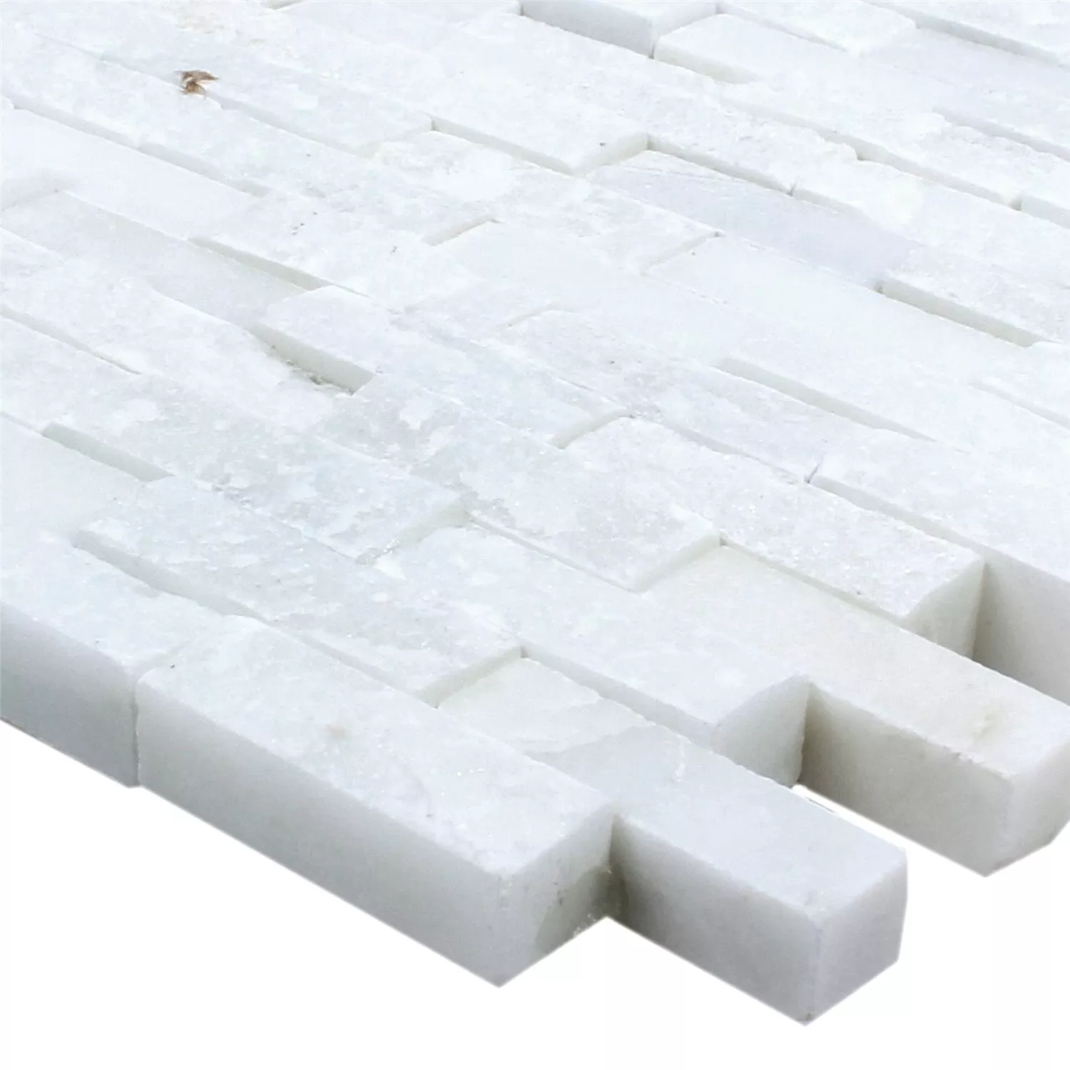 Mosaik Marmor Sirocco Vit 3D Mosaik Marmor Sirocco Vit 3D