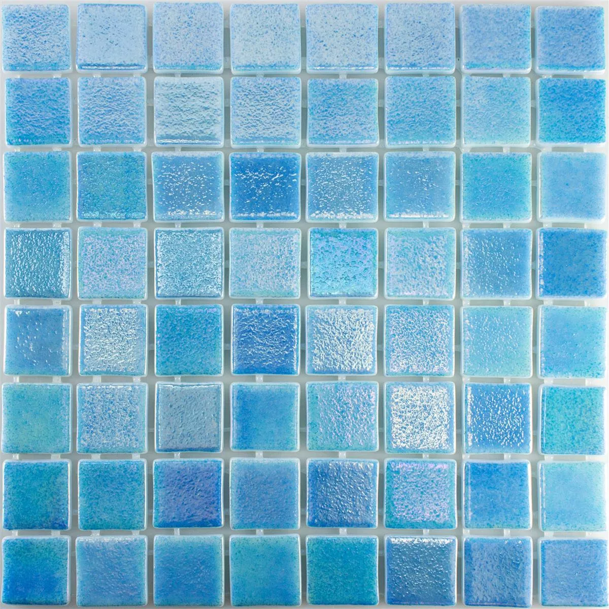 Glas Simbassäng Mosaik McNeal Ljusblå 38