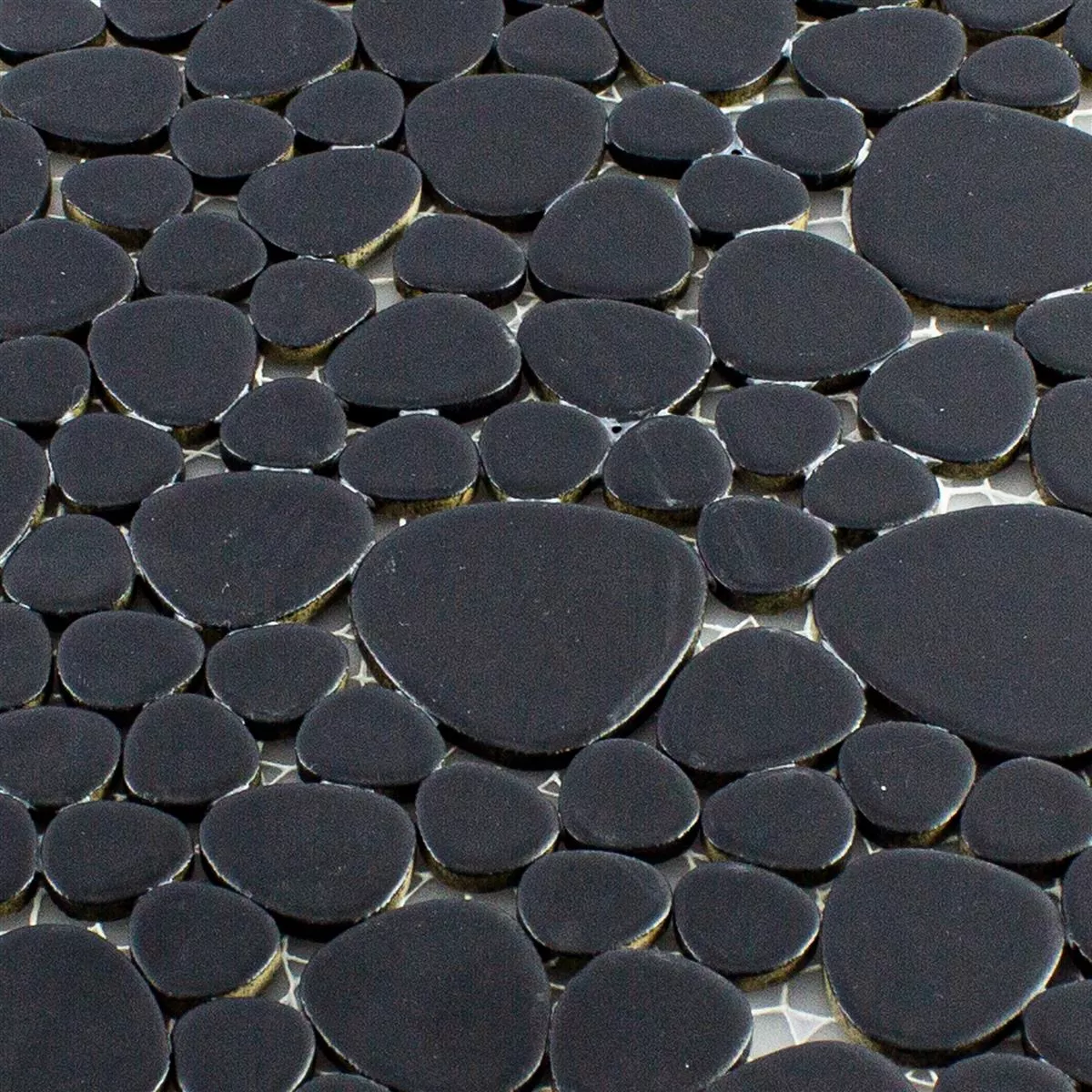 Prov Keramik Småsten Mosaik Sabah Svart Matt
