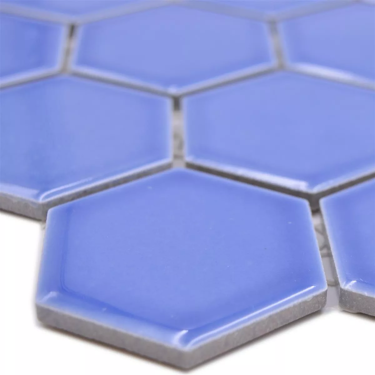 Keramikmosaik Salomon Hexagon Ljusblå H51