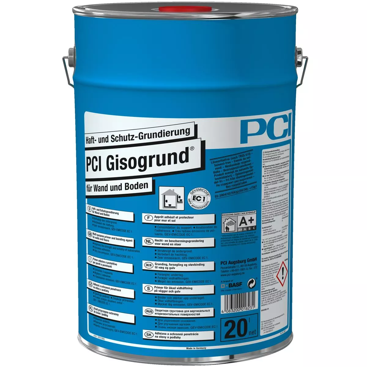 PCI Gisogrund lim och skyddsprimer blå 20 liter PCI Gisogrund lim och skyddsprimer blå 20 liter